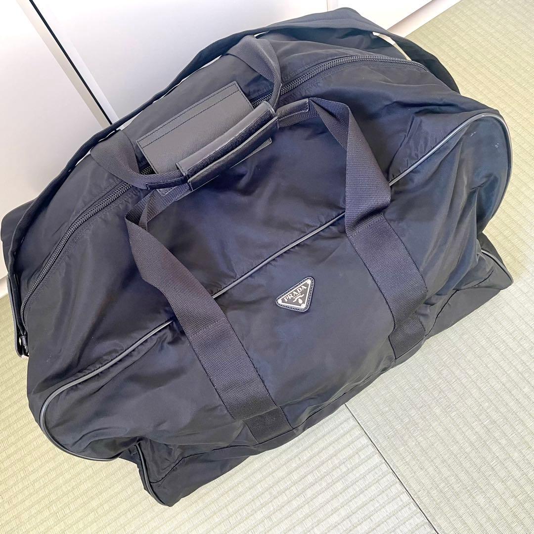 PRADA プラダ ボストンバッグ V60S 大容量 黒 旅行に