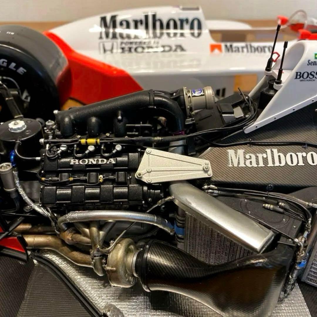 アイルトンセナ　マクラーレンMP4/4 セミスクラッチビルド 完成品
