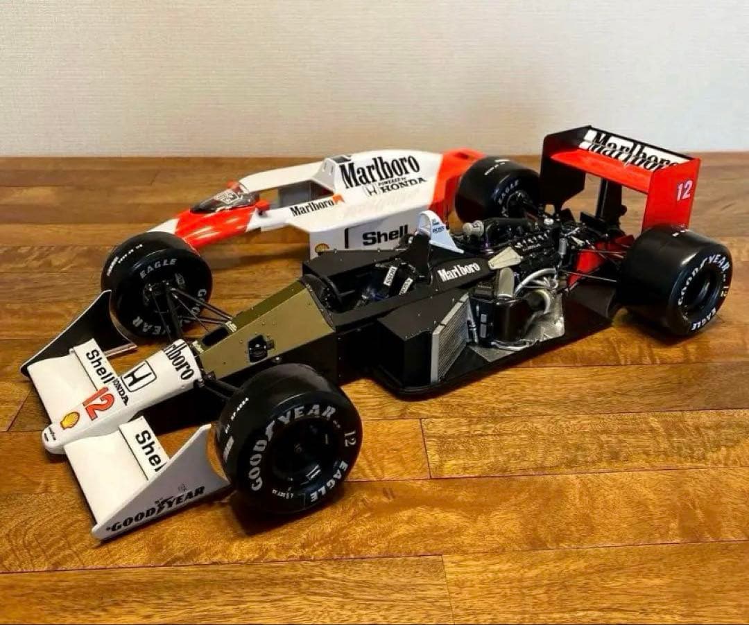 アイルトンセナ　マクラーレンMP4/4 セミスクラッチビルド 完成品