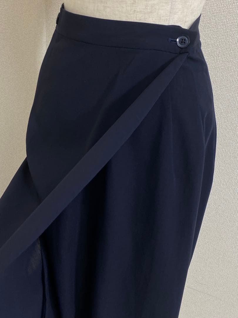 9466. 【美品】ヨウジヤマモト 変形 ラップ ロングスカート