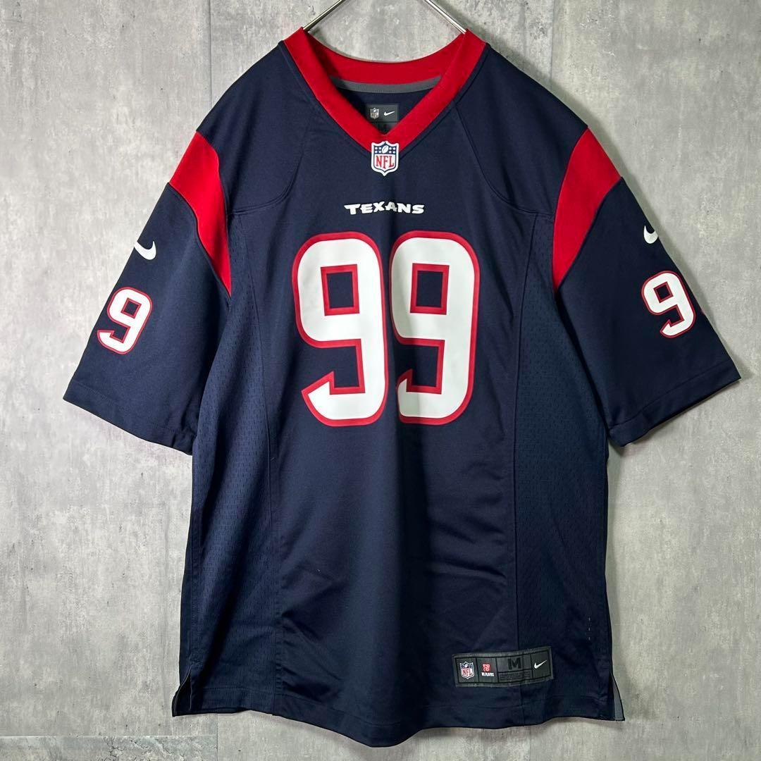 美品 NIKE ヒューストンテキサンズ JJワット ゲームシャツ M NFL