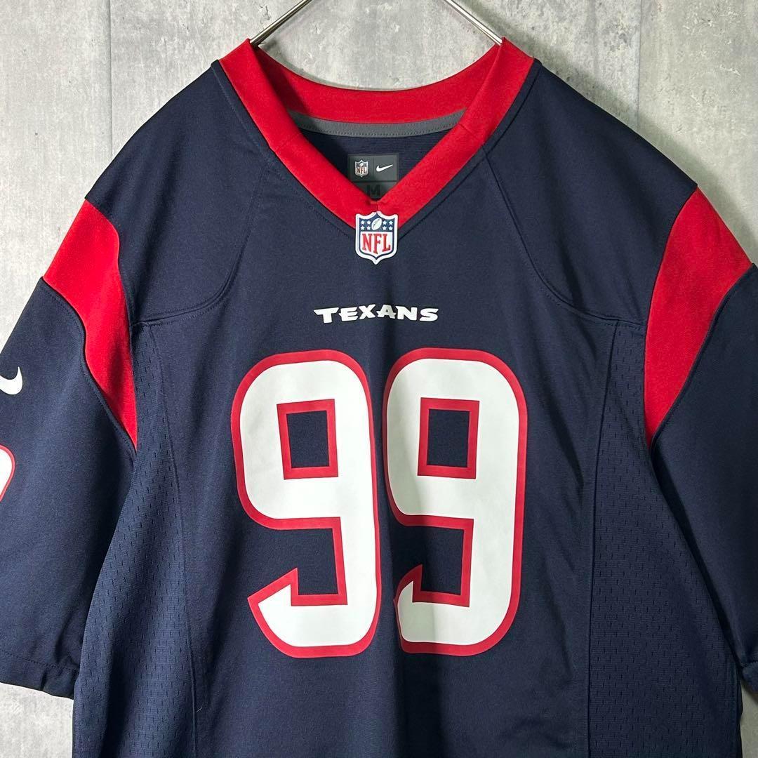 美品 NIKE ヒューストンテキサンズ JJワット ゲームシャツ M NFL