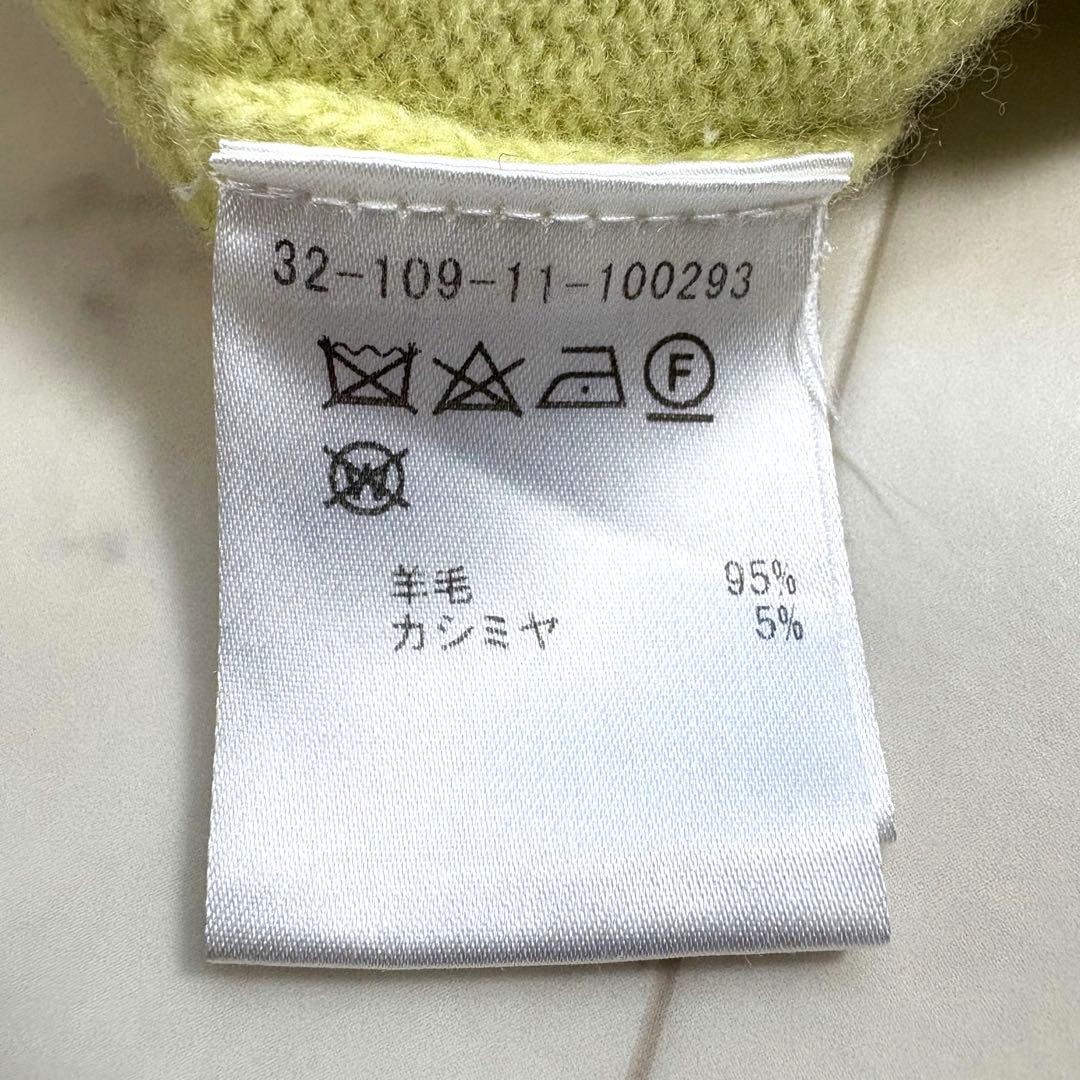 人気 エストネーション ウールカシミヤハイネックワンピース ニット 定価2.8万