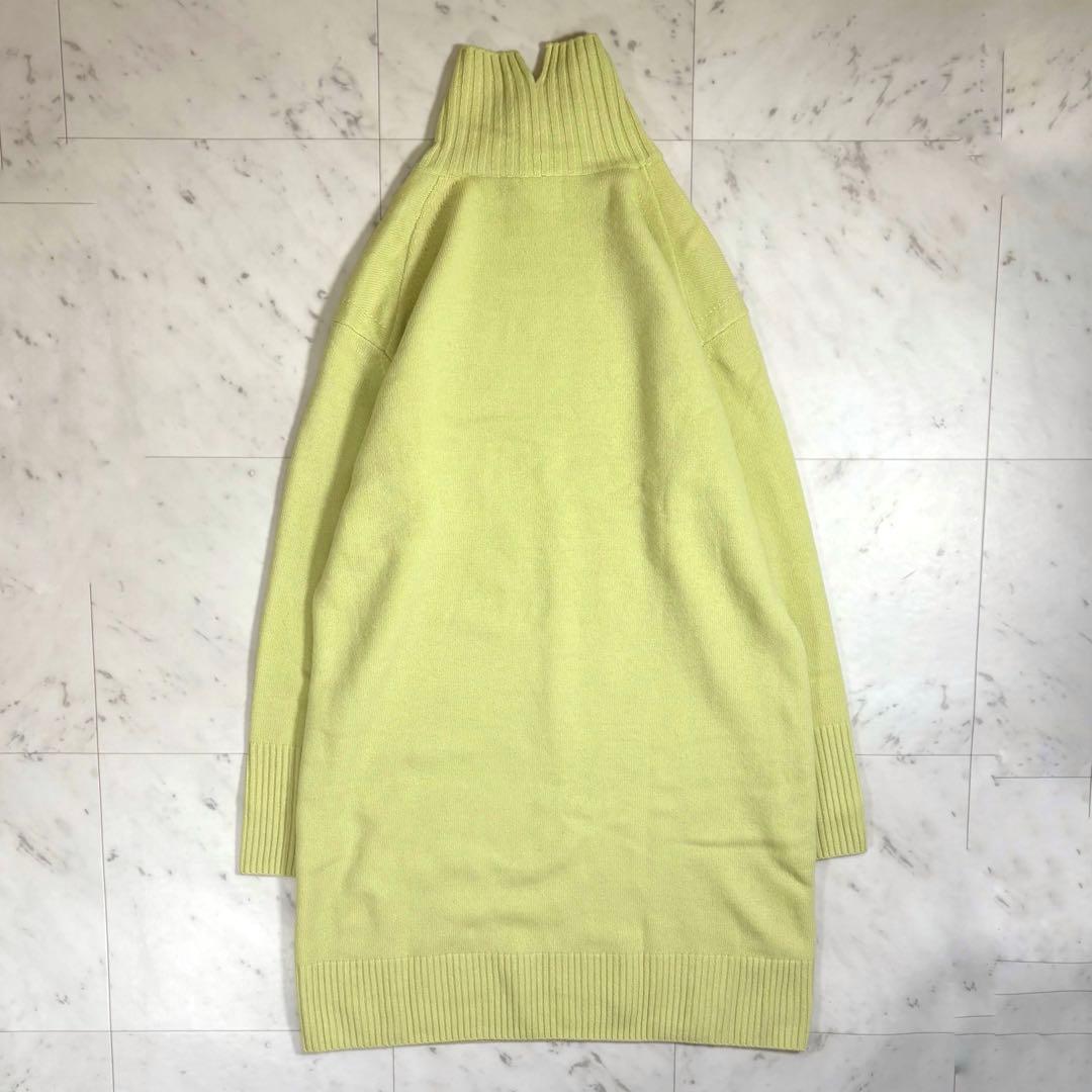 人気 エストネーション ウールカシミヤハイネックワンピース ニット 定価2.8万