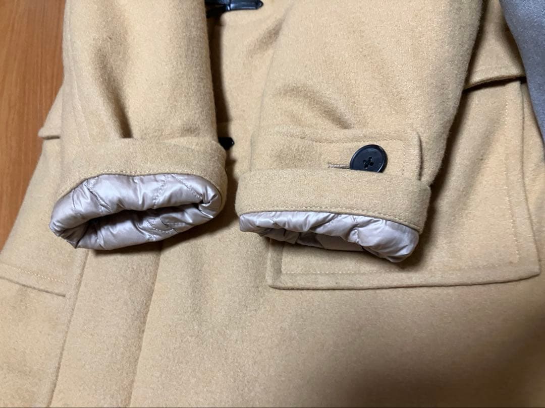 「美品」ナノユニバース 西川ダウン ダッフルコート キャメル　Mサイズ