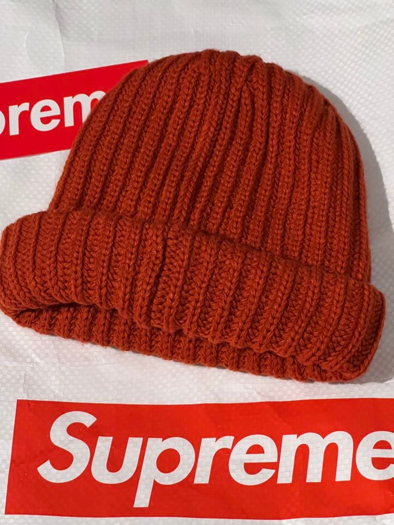Ribbed Beanie シュプリーム クラシックロゴビーニー