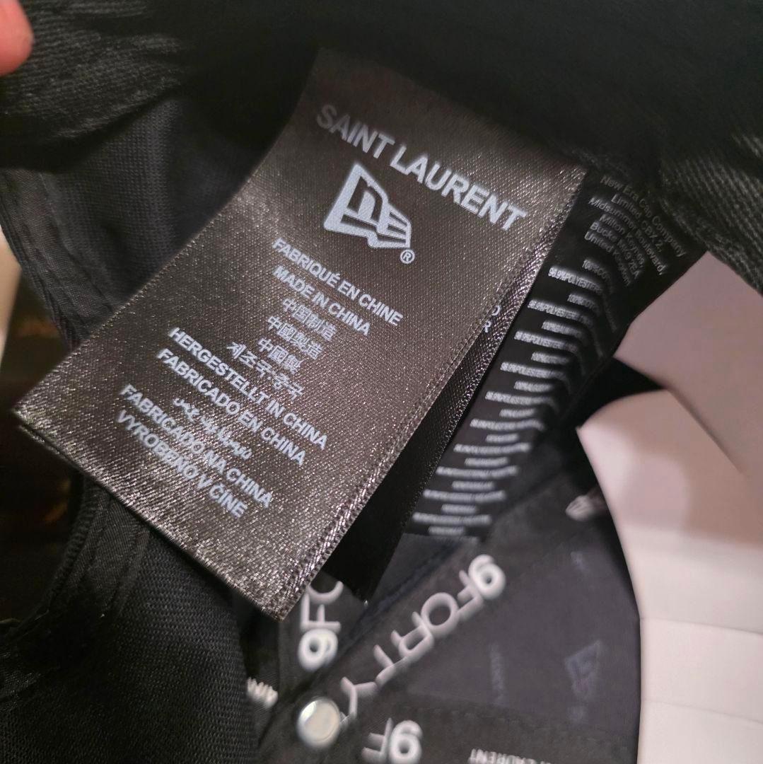 サンローラン New Era ニューエラ YSL モノグラム キャップ