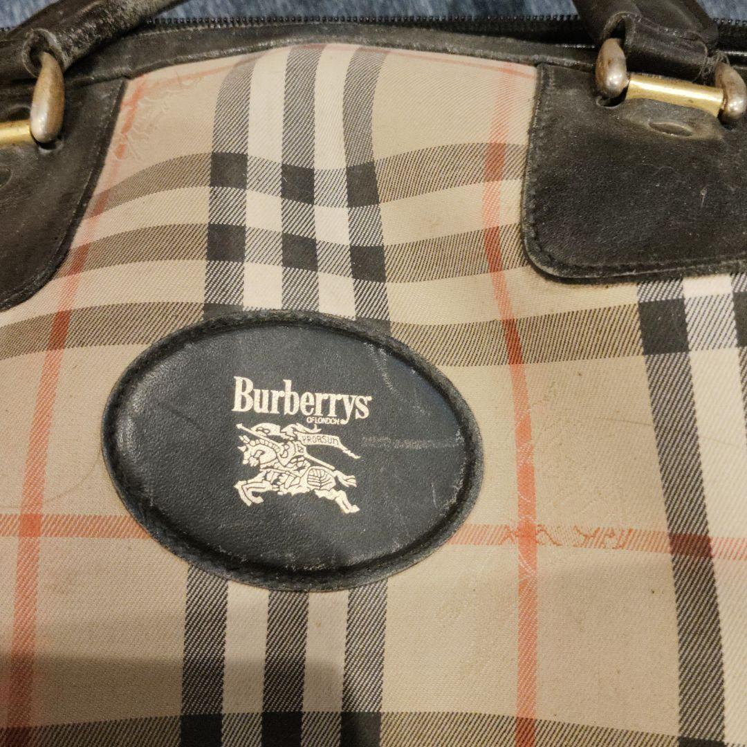 Burberrys チェック柄 ボストンバッグ　 バーバリー ノバチェック
