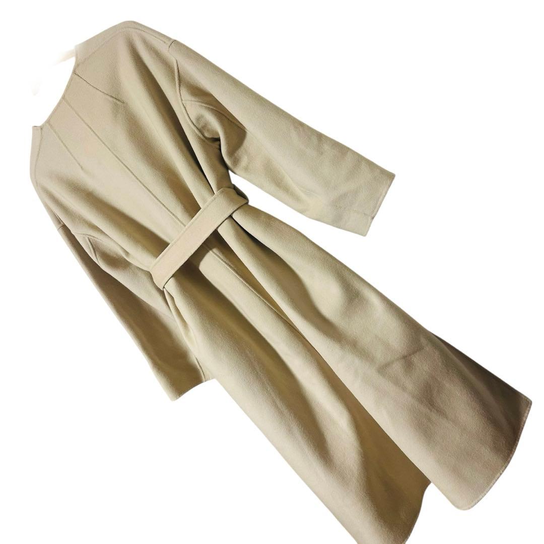 定価48,400円 IENA × MANTECOノーカラーコート 36 マキシ丈