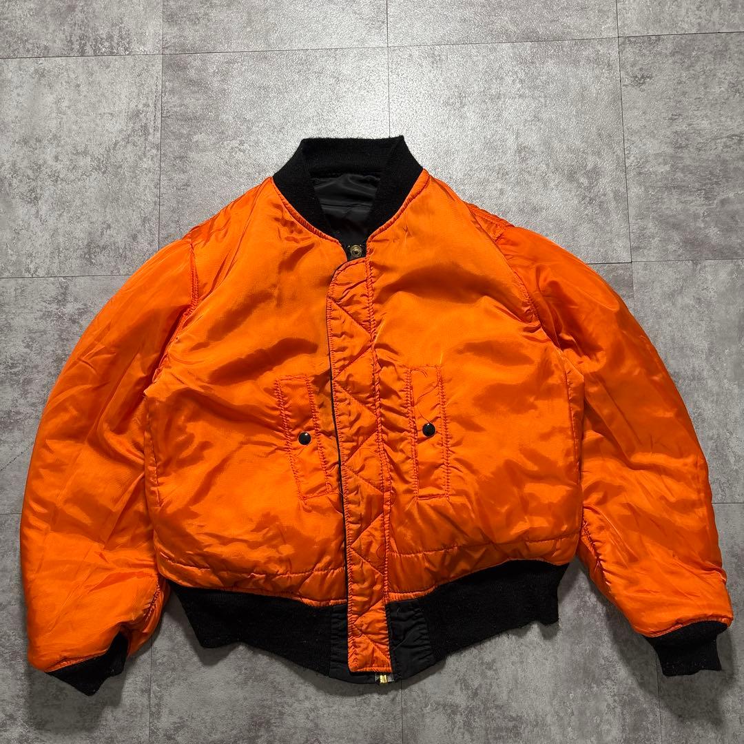 70s〜80s alpha USA製　ideal ma-1 jkt black