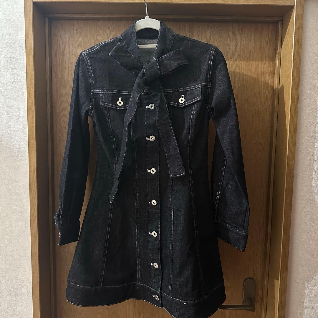LILY BROWN（リリー ブラウン）ボウタイデニムミニワンピース 新品