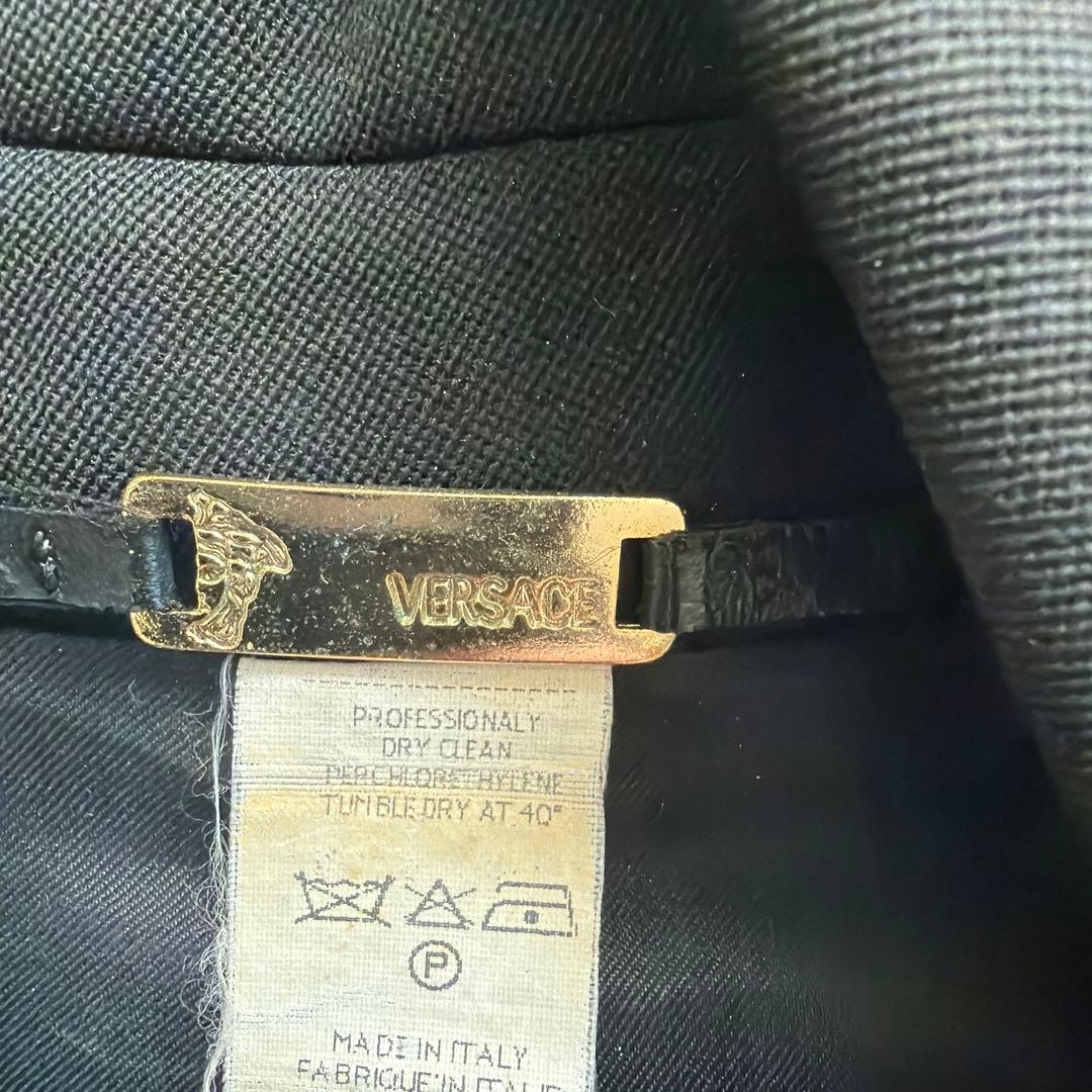 VERSACE ブラック　テーラードジャケット