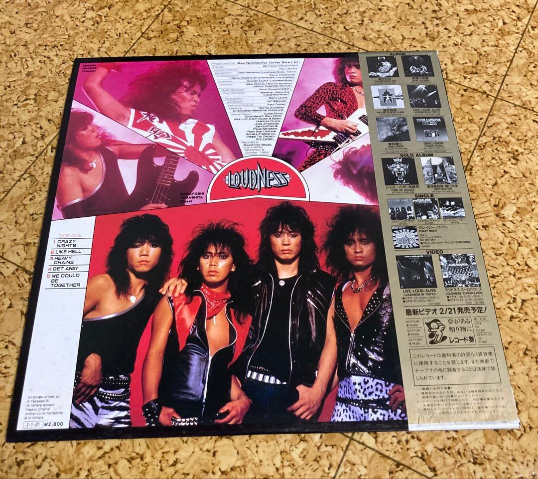 値引！！LOUDNESS THUNDER IN THE EAST レコード