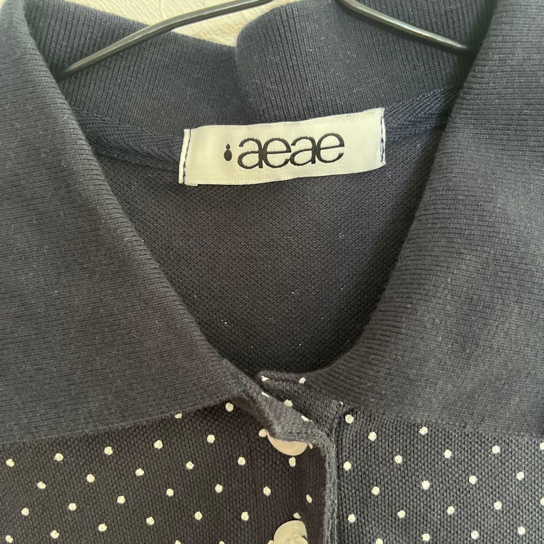 aeae DOT PK T-SHIRTS ネイビー/ブラック 半袖ポロシャツ