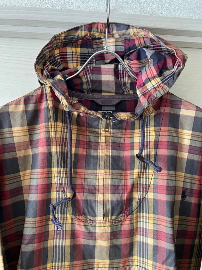 Ralph lauren アノラックパーカージャケットチェック柄　90s