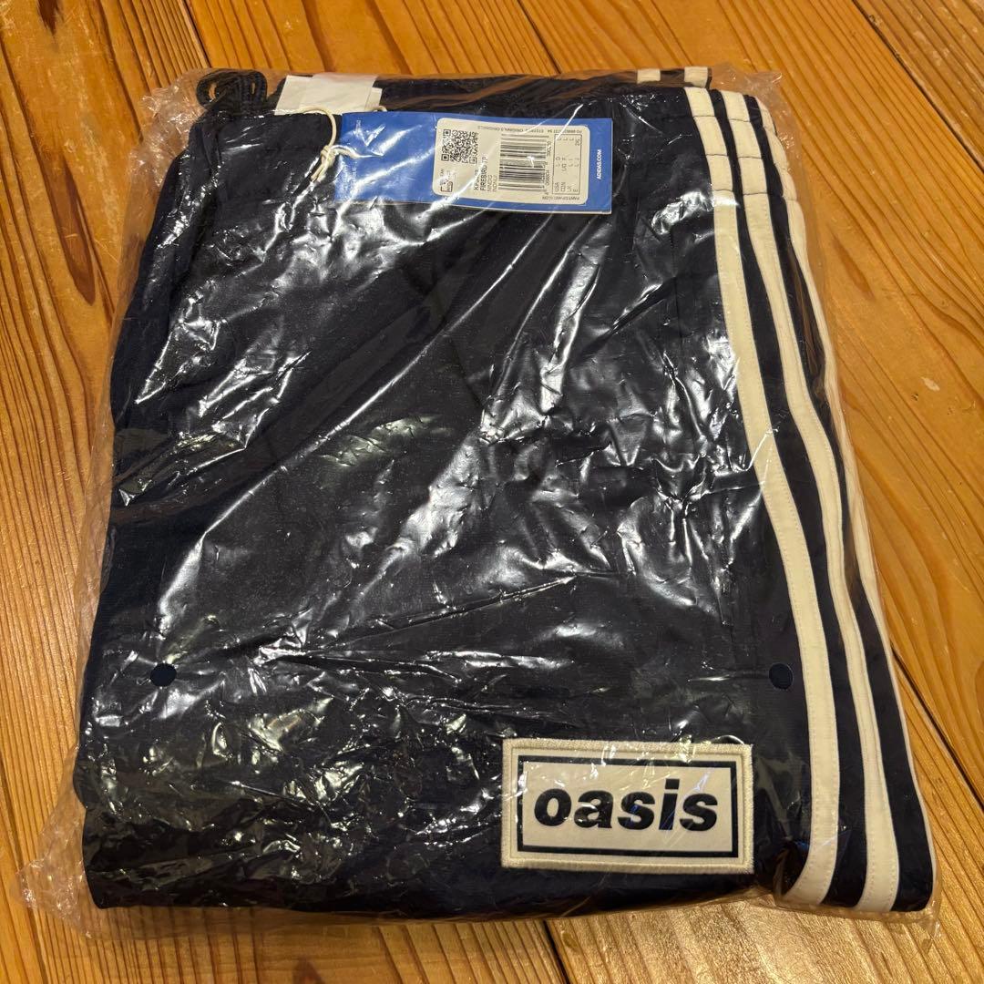【UK限定】oasis x adidas トラックパンツネイビー UK Lサイズ