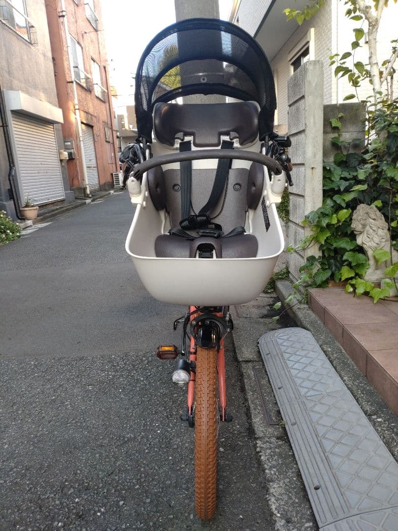 【のあ】配送可【２０１９年製ギュット】電動アシスト自転車★３人乗子供乗
