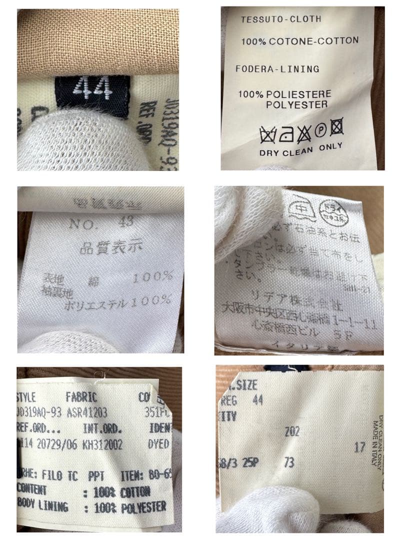 LARDINI ラルディーニ コーデュロイ ジャケット テーラード 44 S程