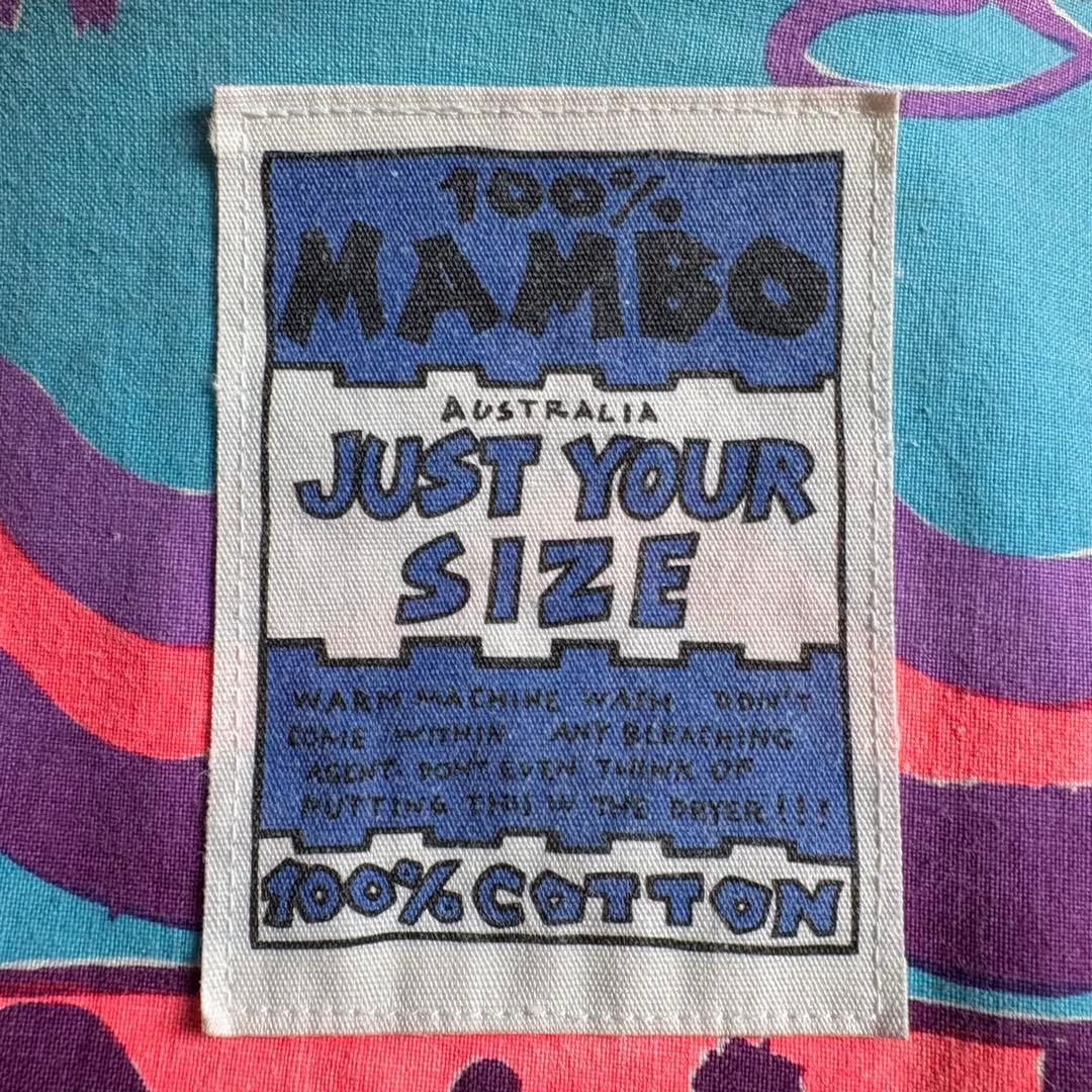 80s-90s mambo graphics マンボ　総柄　ジップパーカー