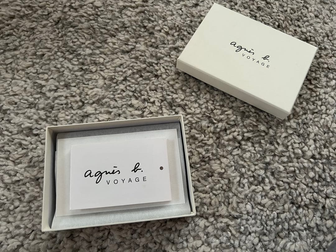 【美品】アニエスベー　ブラック名刺入れ　agnès b.