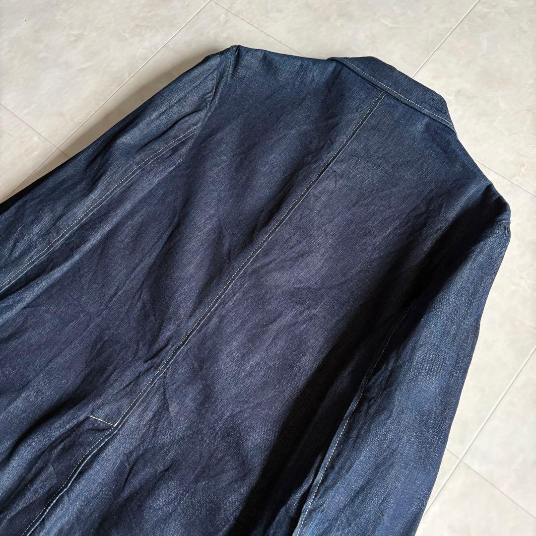 希少✨ Paul Smith コレクション デニムテーラード 紺 XL 綿100