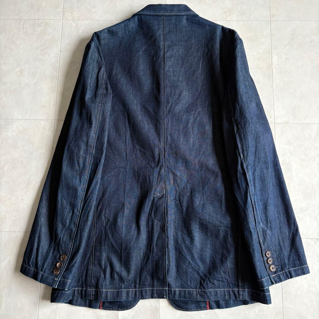 希少✨ Paul Smith コレクション デニムテーラード 紺 XL 綿100