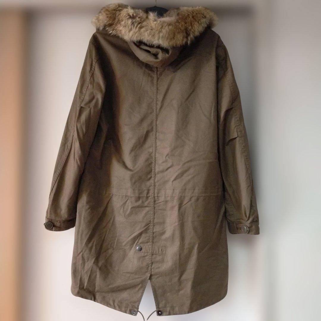 HYSTERIC GLAMOUR モッズコート カーキ　本毛皮ファー　ミリタリー