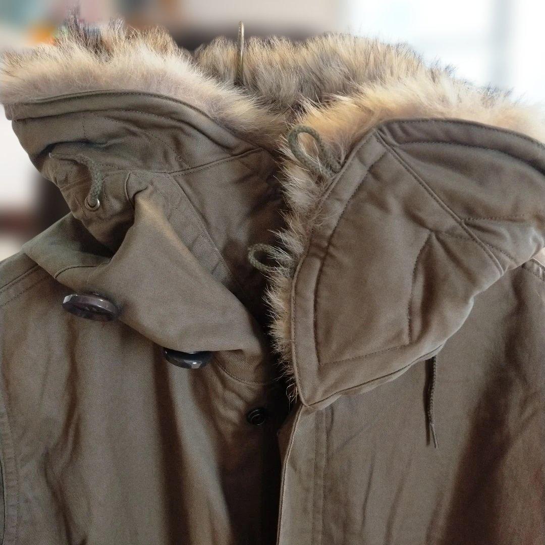HYSTERIC GLAMOUR モッズコート カーキ　本毛皮ファー　ミリタリー