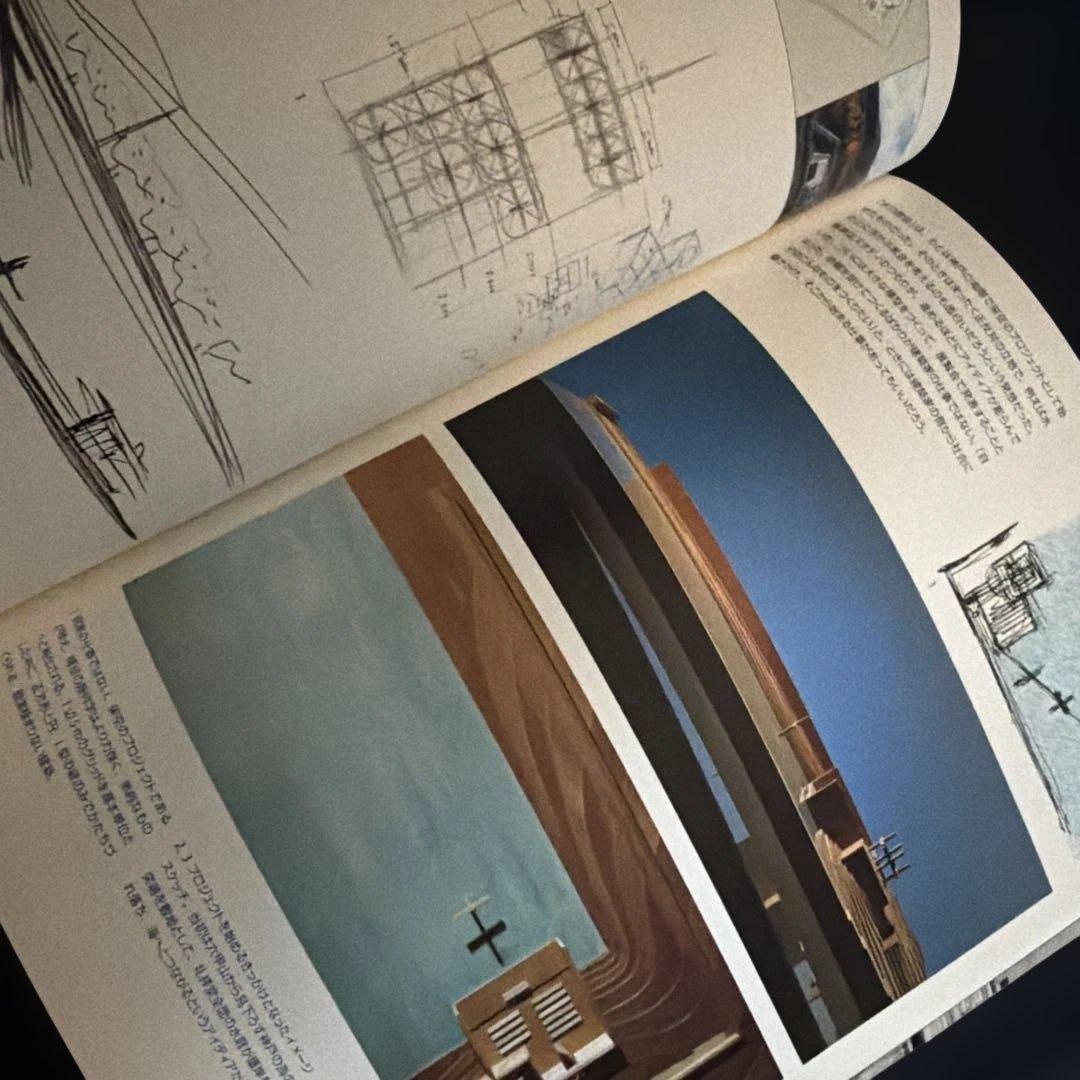 Tadao Ando O 安藤忠雄 メッセージ・サイン・イラスト付
