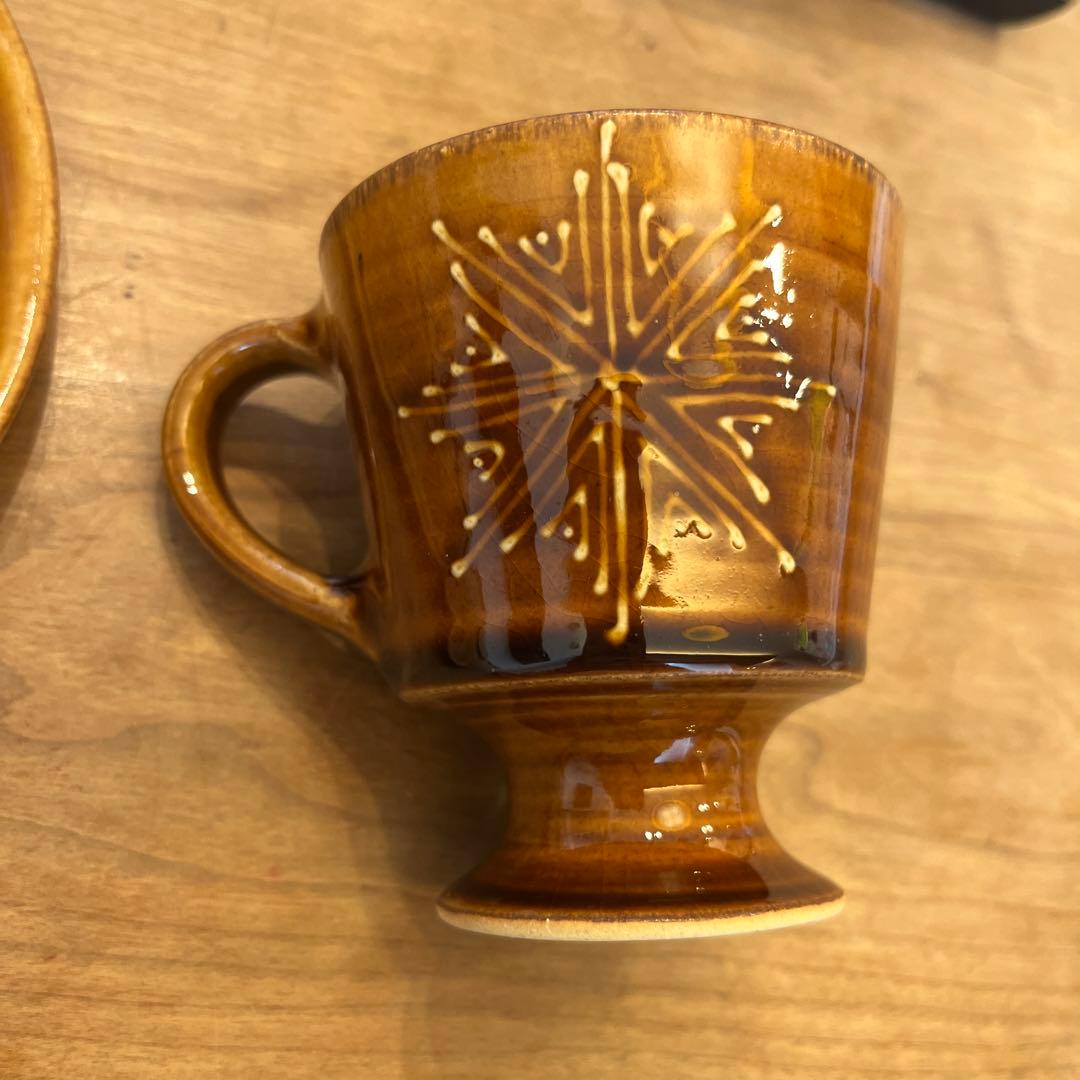 お値下げ！益子焼　豊田雅代　陶器製皿とマグカップセット