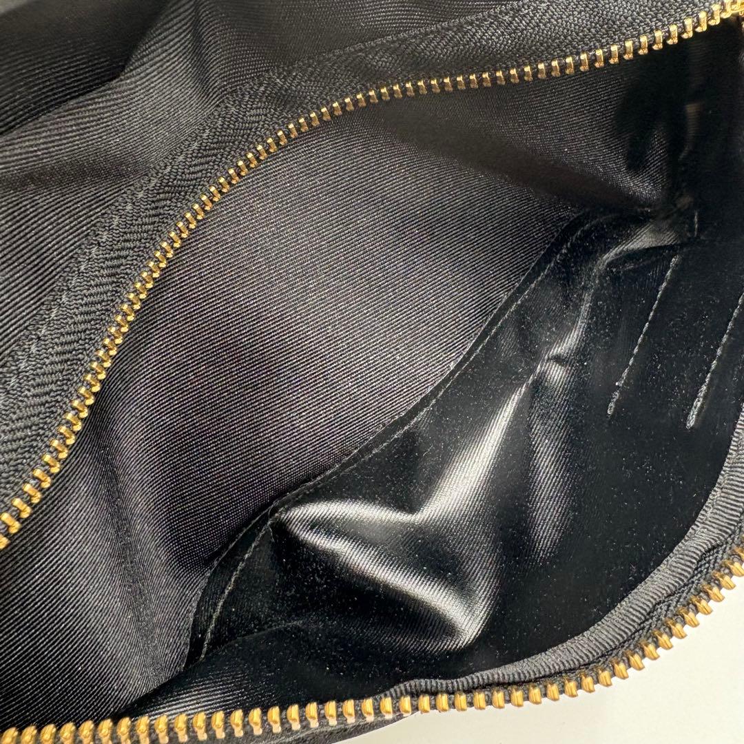 使用数回 極美品✨LANVIN ランバンオンブルー ウエストポーチ リボン