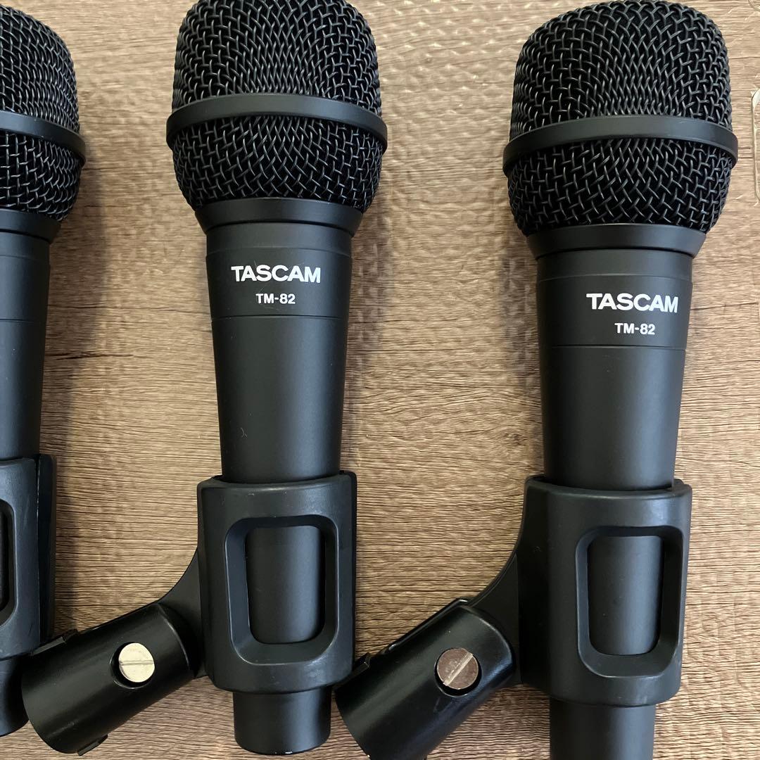 TASCAM TM-82 ダイナミックマイク 4本セット