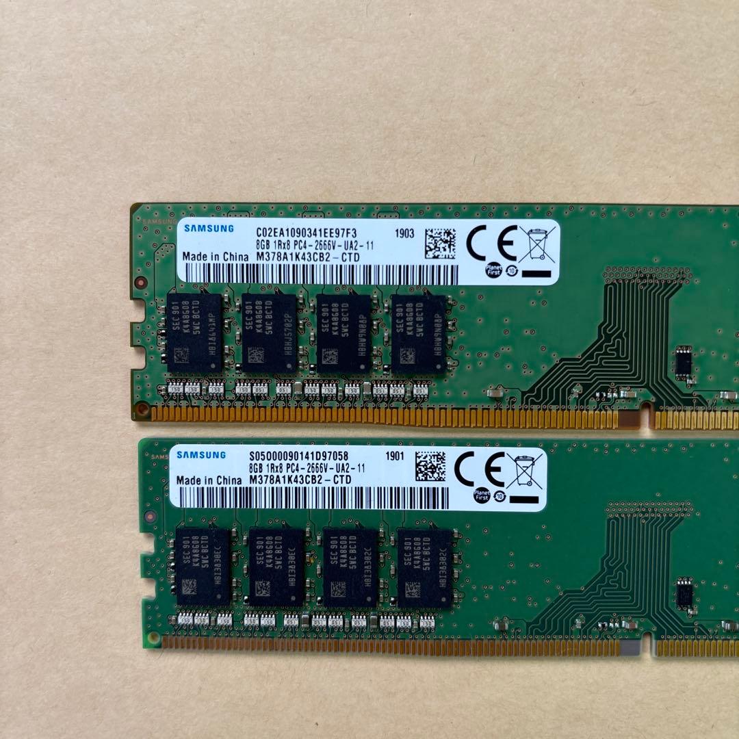 Samsung メモリ 8GB 2枚セット