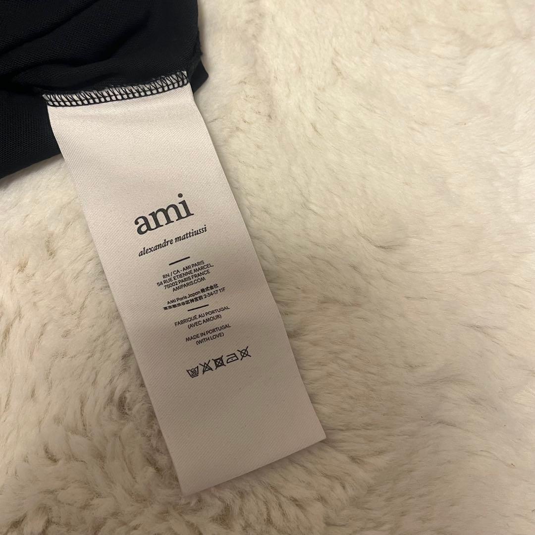 ︎︎⟡︎︎amipari ヘビーオーガニックコットンジャージー Tシャツ 黒⟡