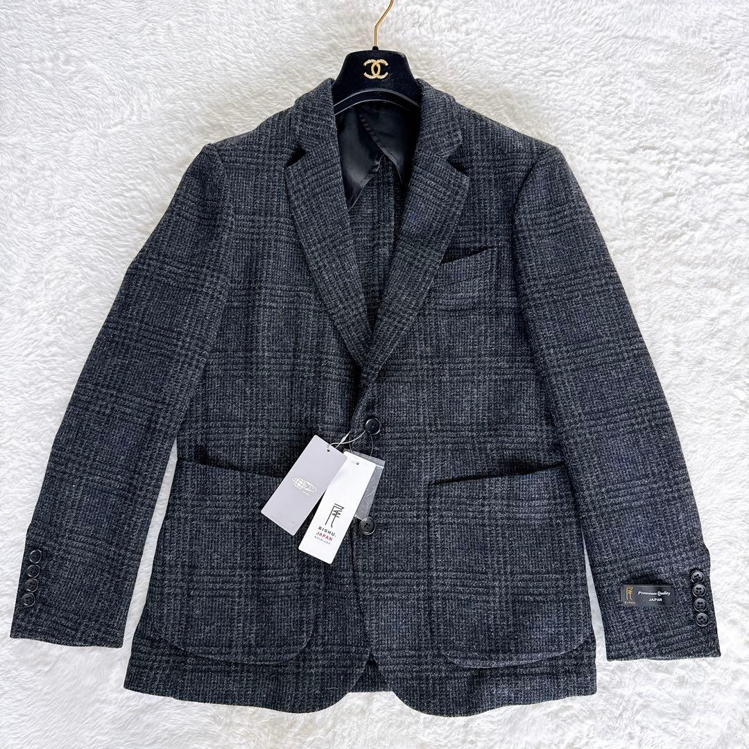 新品✨【BEAMS LIGHTS】尾州ウール ジャケット チャコールグレー M