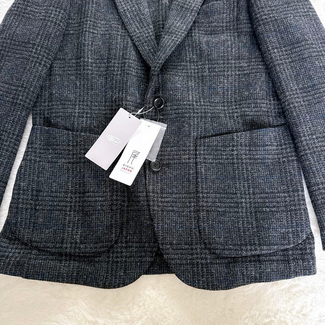 新品✨【BEAMS LIGHTS】尾州ウール ジャケット チャコールグレー M