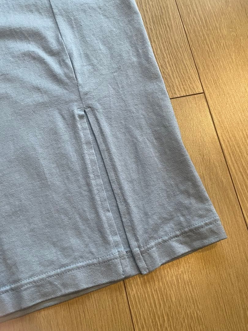 MEYAME SLIT LONG SLEEVE TEE ブルー
