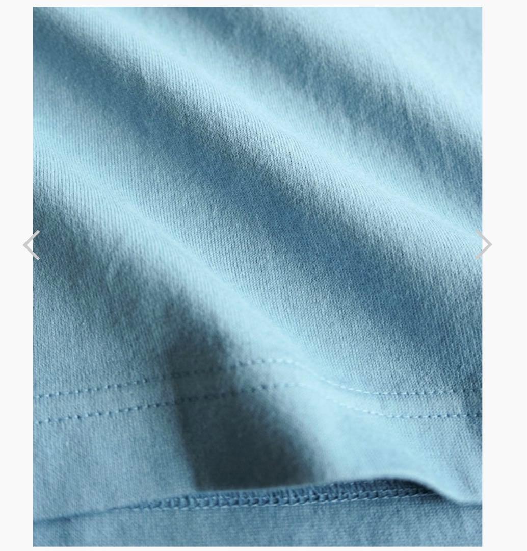 MEYAME SLIT LONG SLEEVE TEE ブルー
