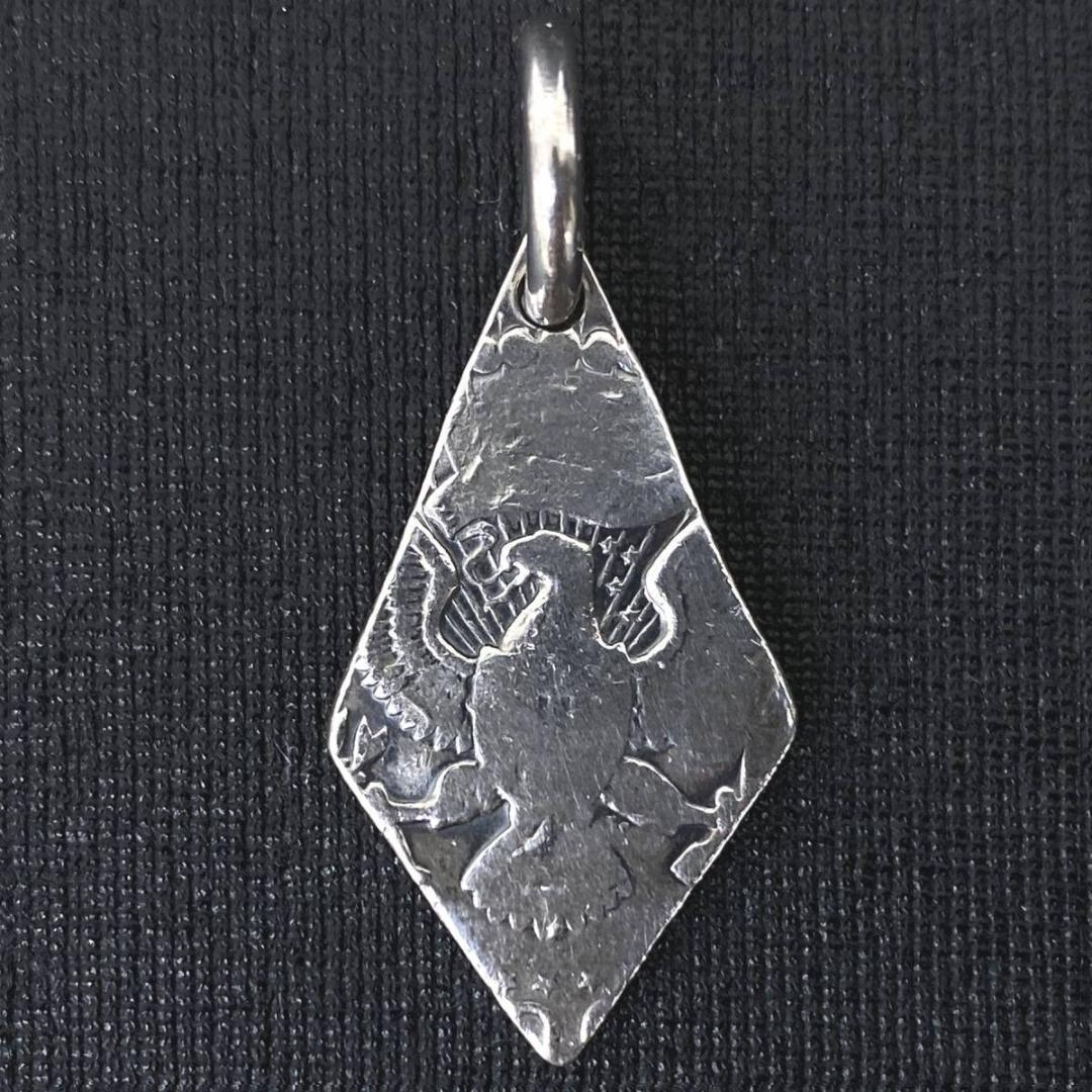 美品 NORTH WORKS ハーフダラー  シルバー ひし形 ペンダント