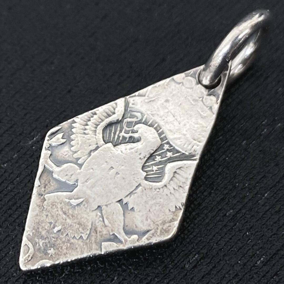 美品 NORTH WORKS ハーフダラー  シルバー ひし形 ペンダント