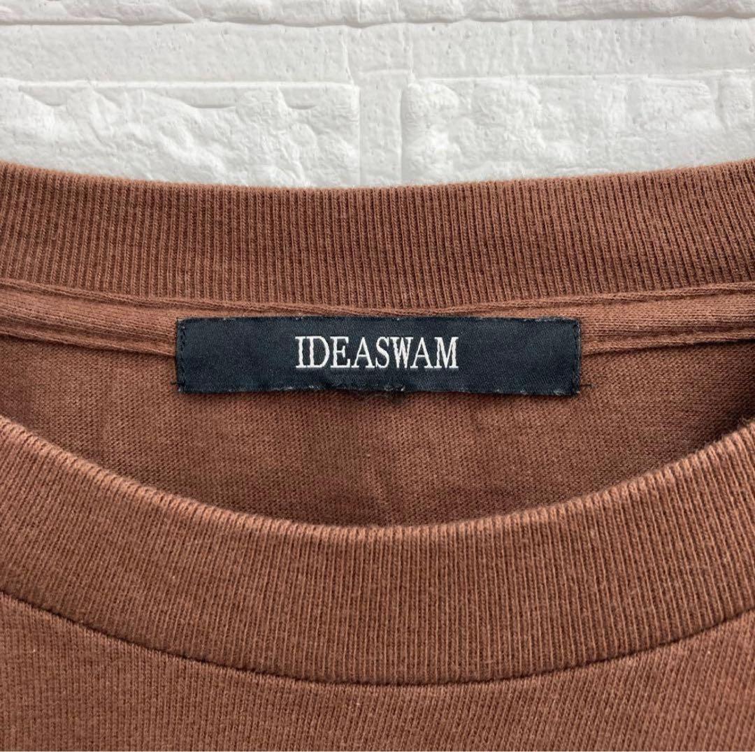 【激レア】IDEASWAM イデアスワム スネークロゴ Tシャツ L ブラウン