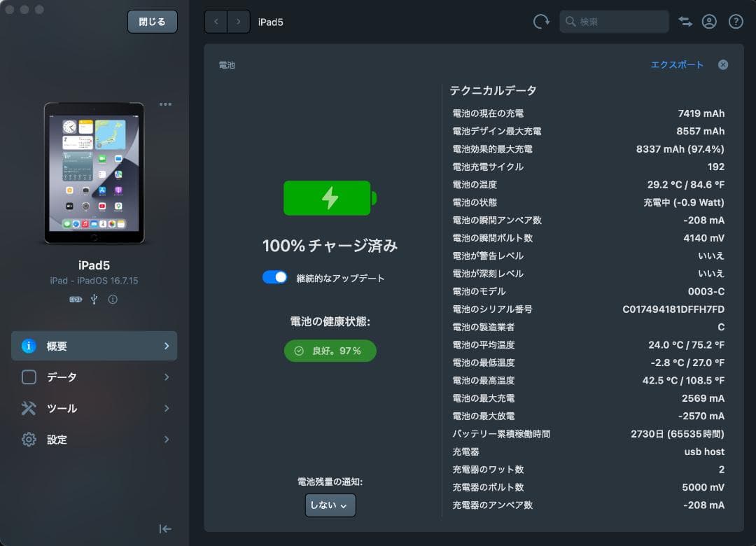 美品 iPad 第5世代 Wi-Fi + Cellular スペースグレィ