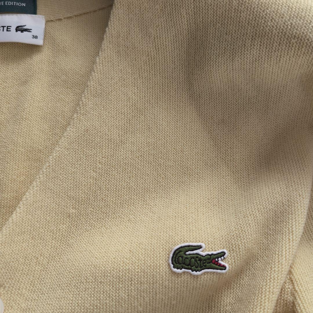 の*こ様 ビームスボーイLACOSTEカーディガン 38サイズ