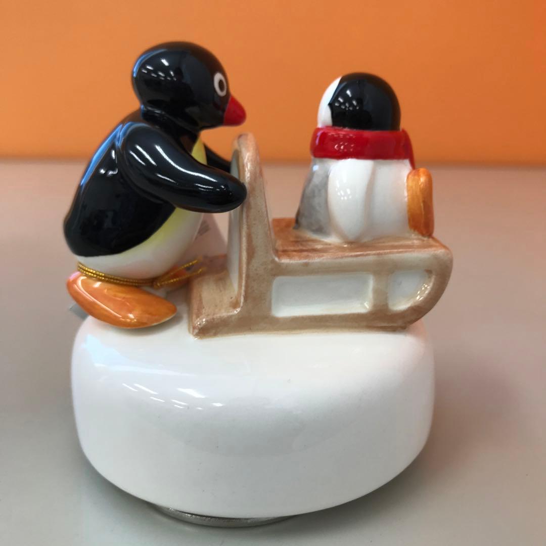 ピングー ピンガ 陶器 オルゴール ソリ滑り ピングーのテーマ　セキグチ