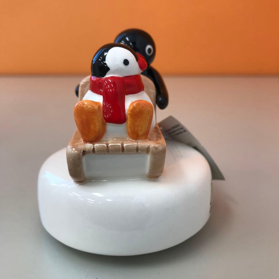 ピングー ピンガ 陶器 オルゴール ソリ滑り ピングーのテーマ　セキグチ
