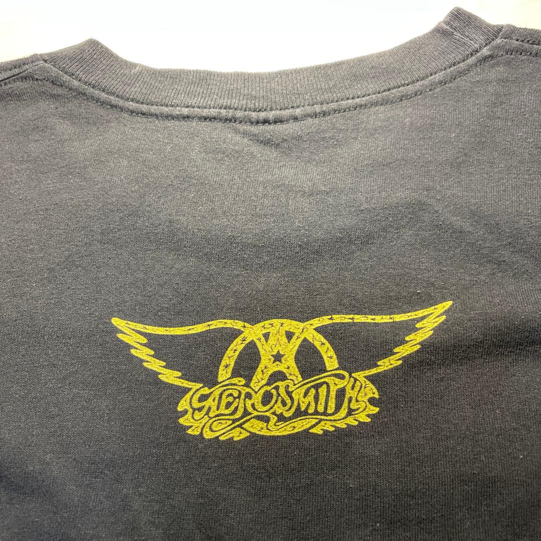 き*ぴ様 エアロスミスTシャツNine livesツアー長袖ロックTヴィンテージ