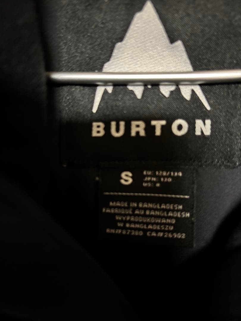 BURTON スノーボードウェア サイズS グレー/ブラック　セット　上下