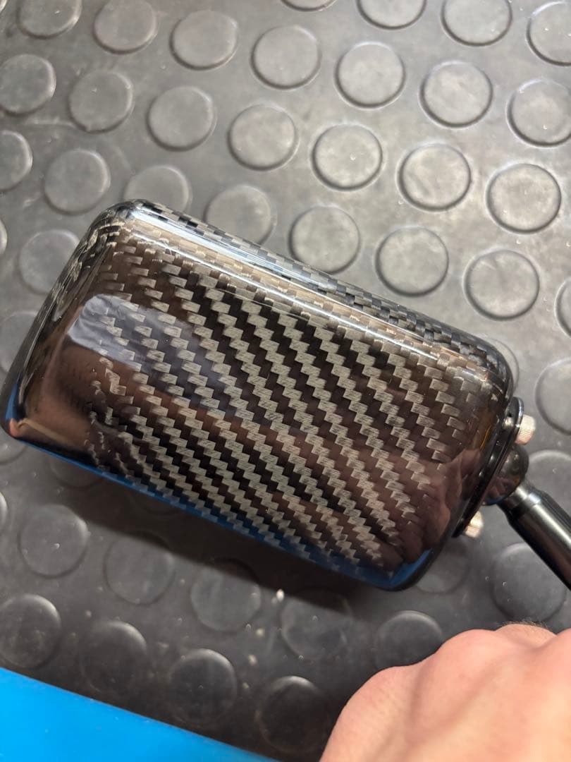 美品 SIMOTA シモタ カーボン ミラー
