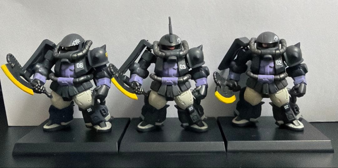 [開封済み] ガンダムコンバージ コア　黒い三連星　 高機動型ザクⅡ&ドムセット
