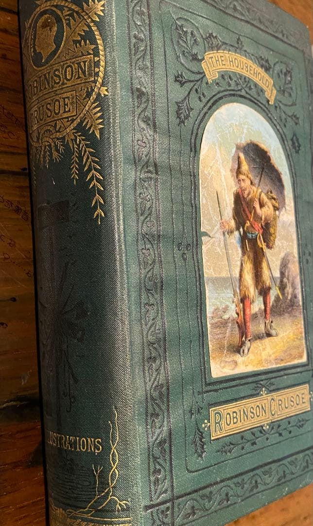 値下げ❣️ ロビンソン・クルーソー　1875年　アンティーク本